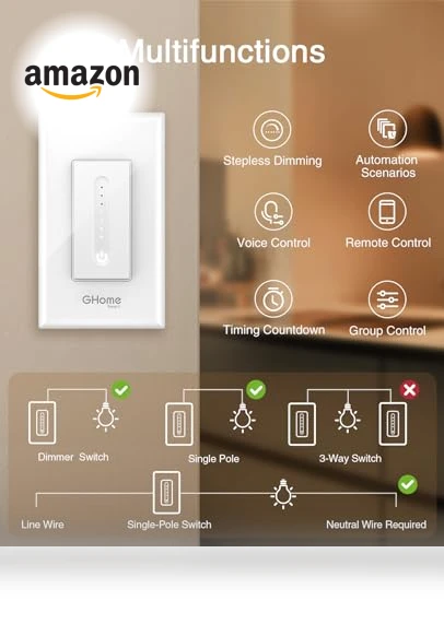 Smart Dimmer Switch — Dimmer Switches, GHome Smart