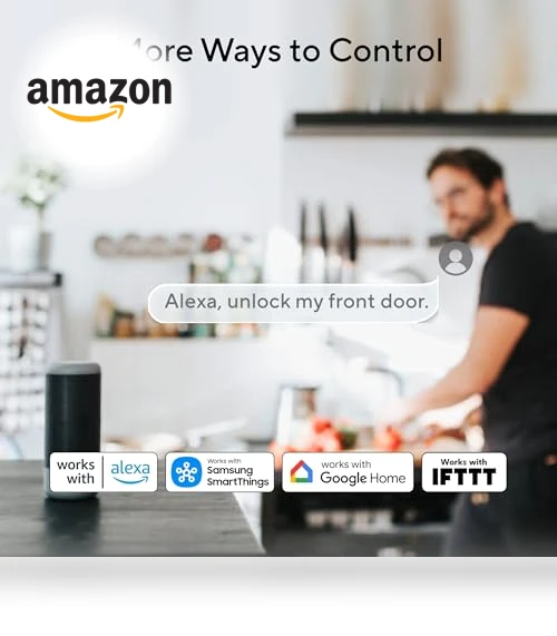 Smart Lock with Built-in WiFi and Fingerprint Access — Keyless Entry, ULTRALOQ