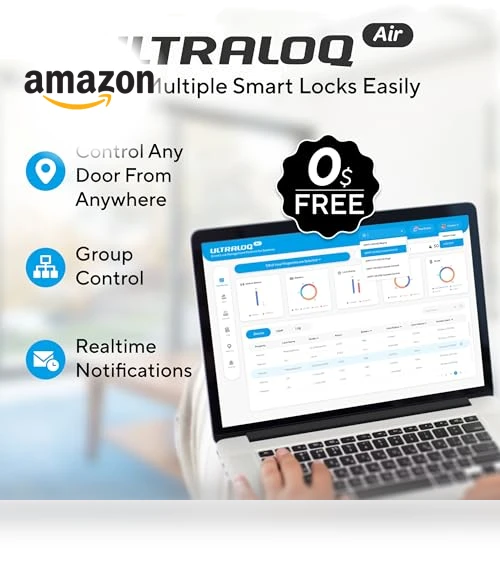 Smart Lock with Built-in WiFi and Fingerprint Access — Keyless Entry, ULTRALOQ