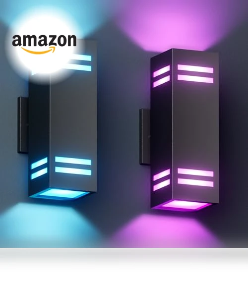 Smart Outdoor Wall Lights RGB — Garden Illumination, KIZON