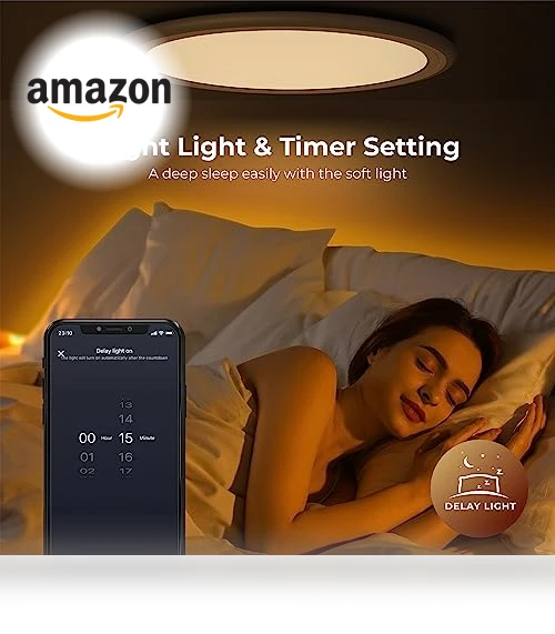 Smart RGB LED Flush Mount Ceiling Light — LED, BLNAN