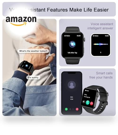 Smart Watch with HD Screen and AI Voice Assistant — Smartwatches, IOWODO