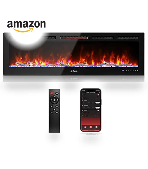 Smart WiFi Infrared Electric Fireplace — Electric Heating Solutions, TURBRO
