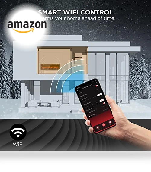 Smart WiFi Infrared Electric Fireplace — Electric Heating Solutions, TURBRO
