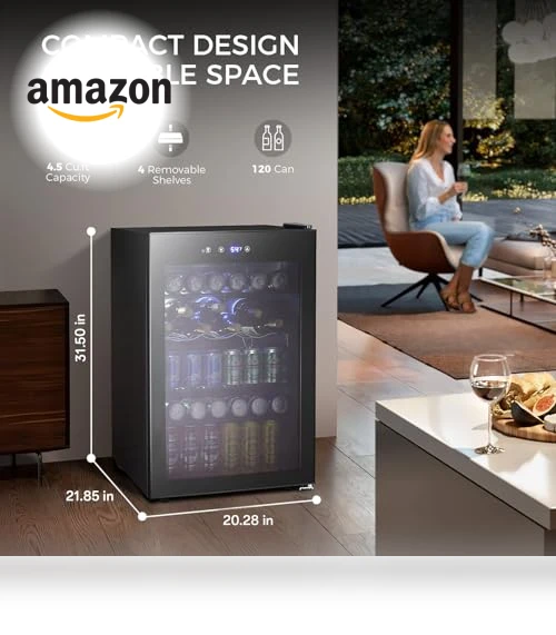 4.5 Cu.ft Beverage Refrigerator and Cooler — Mini Fridges, Kismile