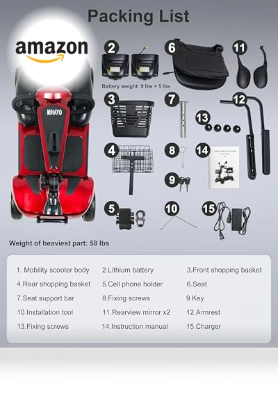 4 Wheel Mobility Scooter — Mobility Scooters, MIHAYO