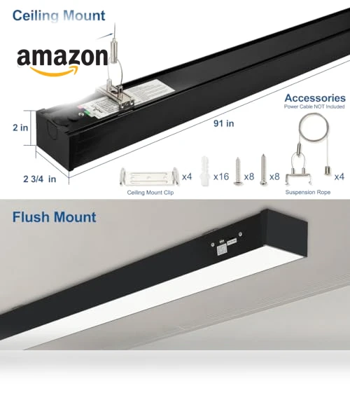 8FT LED Linear Light — Commercial Lighting Solutions, DAKASON