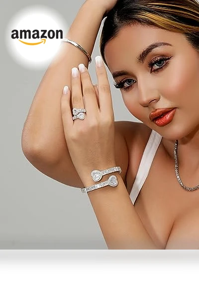 Adjustable Heart Ring with Baguette CZ — Girls' Rings, LuluMel
