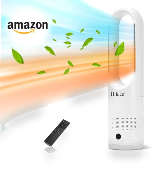 All Season Bladeless Fan and Heater Combo — Portable Cooling Solutions, Hiluce