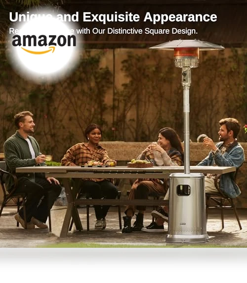 Anti-rust 50,000 BTU Patio Heater for Outdoor Use — Patio Heaters, EAST OAK