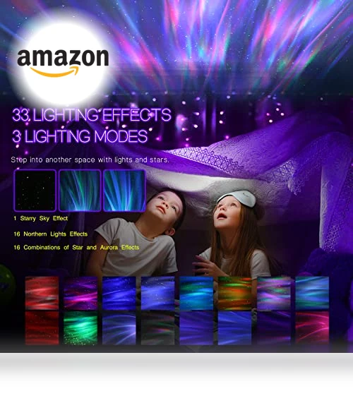 Aurora Projector with Light Effects and Bluetooth Speaker — Outdoor Light Projectors, HODANS