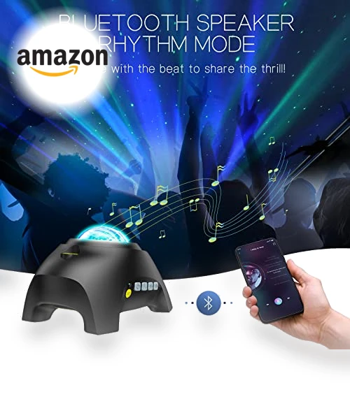 Aurora Projector with Light Effects and Bluetooth Speaker — Outdoor Light Projectors, HODANS