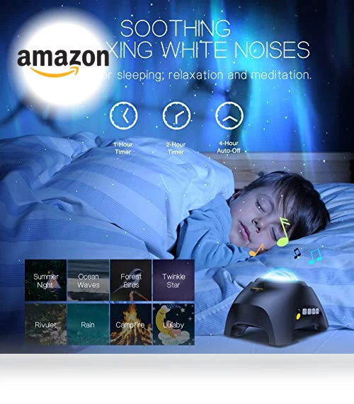 Aurora Projector with Light Effects and Bluetooth Speaker — Outdoor Light Projectors, HODANS