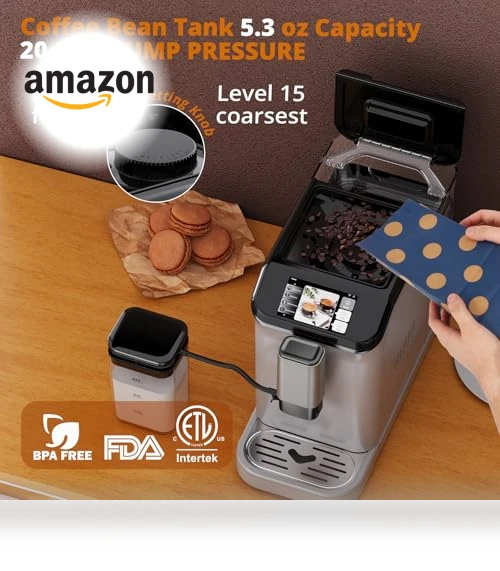 Automatic Espresso Coffee Machine with Milk Frother — Coffee & Espresso Combos, dainslef