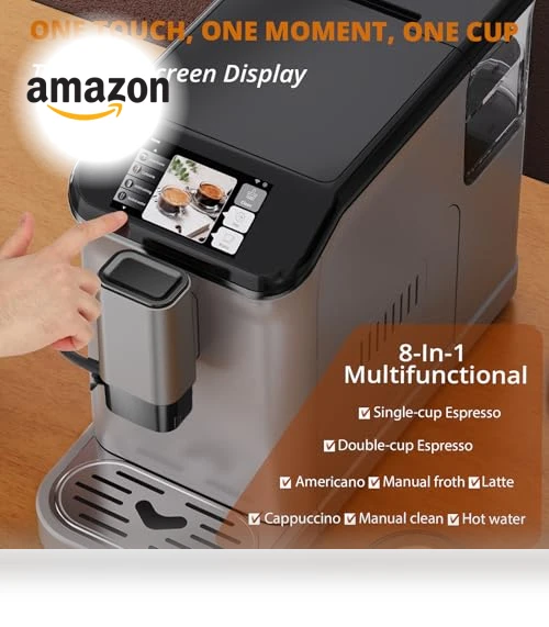 Automatic Espresso Coffee Machine with Milk Frother — Coffee & Espresso Combos, dainslef