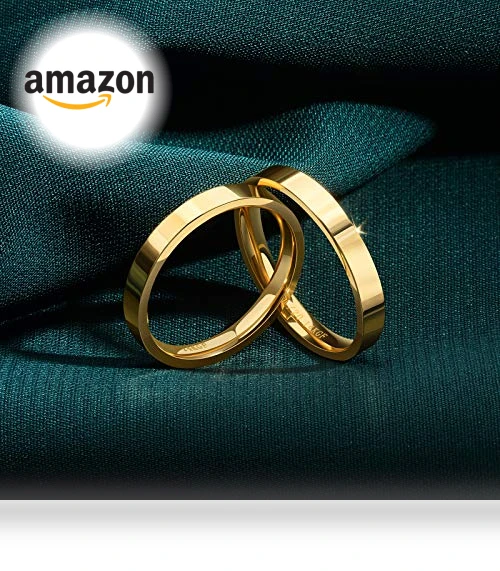 Dainty Gold Stacking Band Ring — Stacking, NOKMIT