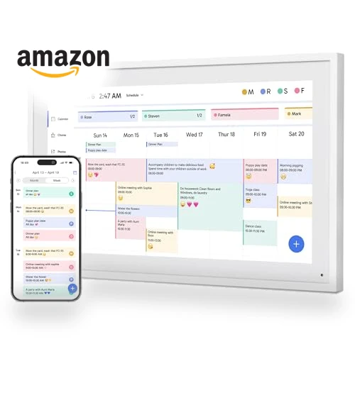 Digital Calendar Chore Chart — Digital Planners, Dragon Touch