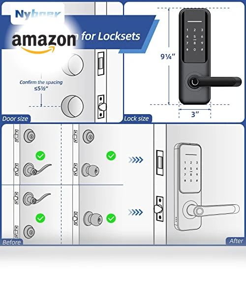 Fingerprint Smart Door Lock and Handle — Smart Home Security, Nyboer