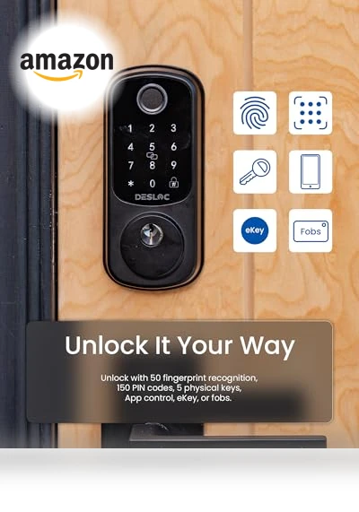 Fingerprint Smart Door Lock — Smart Home Security, DESLOC