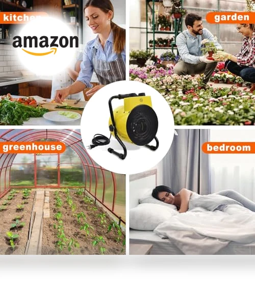 Greenhouse Heater with Adjustable Thermostatic — Portable Heating Solutions, Karveden