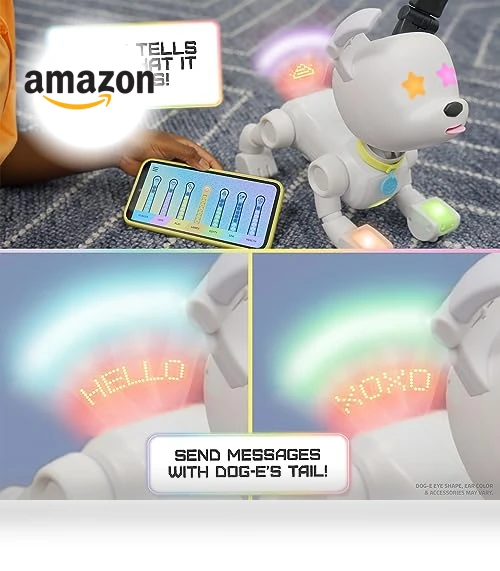 Interactive Robot Dog with Colorful LED Lights — Cameras & Monitors, WowWee