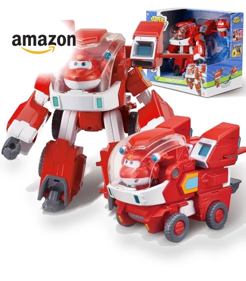 Jett's Super Mecha Transforming Robot — Interactive Figures & Robots, Super Wings