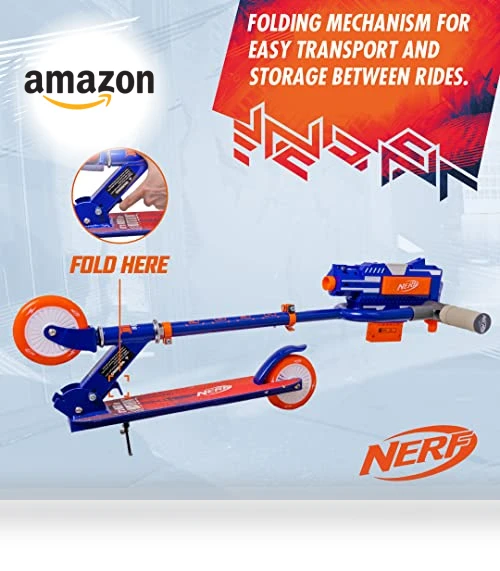 Kick Scooter for Kids — Blasters & Foam, Nerf