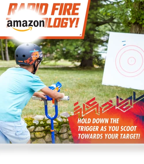 Kick Scooter for Kids — Blasters & Foam, Nerf