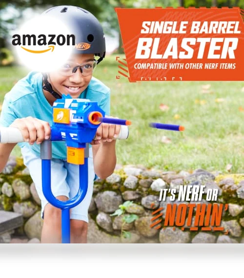 Kick Scooter for Kids — Blasters & Foam, Nerf