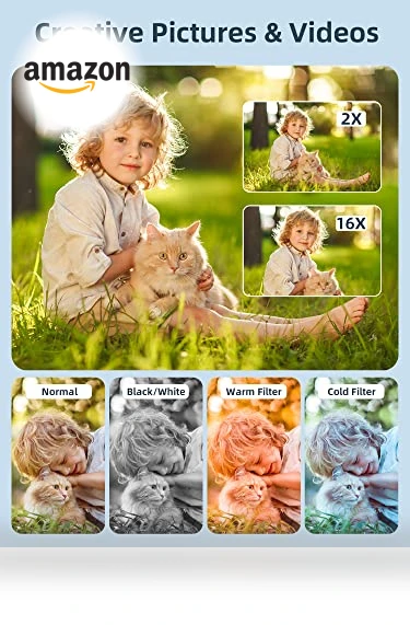 Kids Camera FHD 1080P 44MP — Compact Digital Cameras, CAMKORY