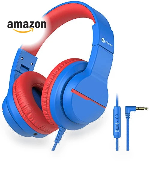 Kids Headphones for School Travel — Over-Ear Headphones, iClever