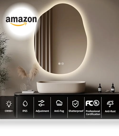 LED Bathroom Mirror with Lights — Makeup, Yoding