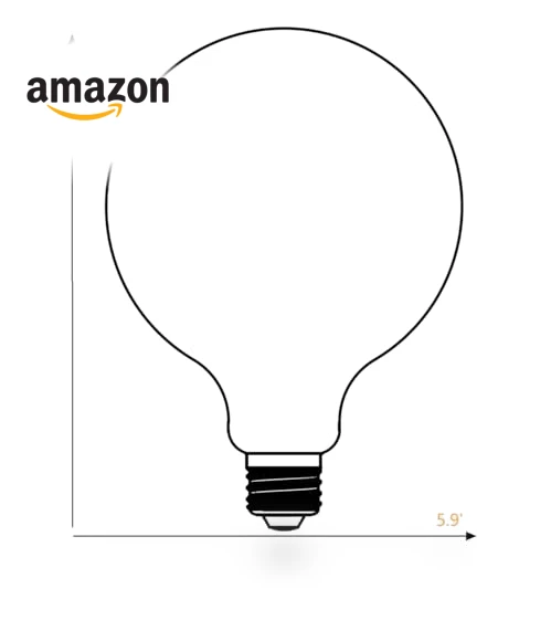 LED Large Globe Oversized Bulb — Compact Fluorescent, Liii&ARTMAN