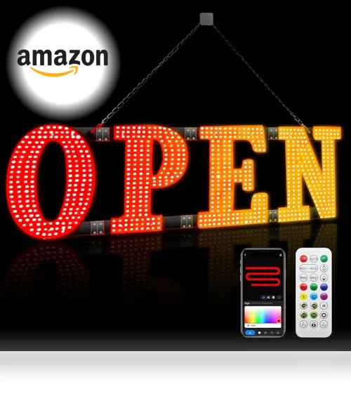LED Open Sign — Commercial TVs & Displays