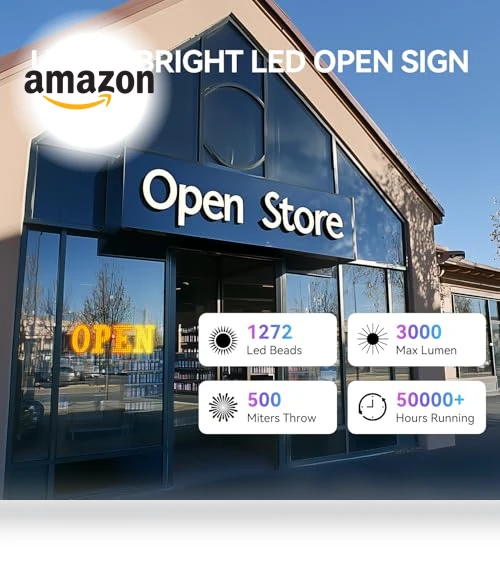 LED Open Sign — Commercial TVs & Displays