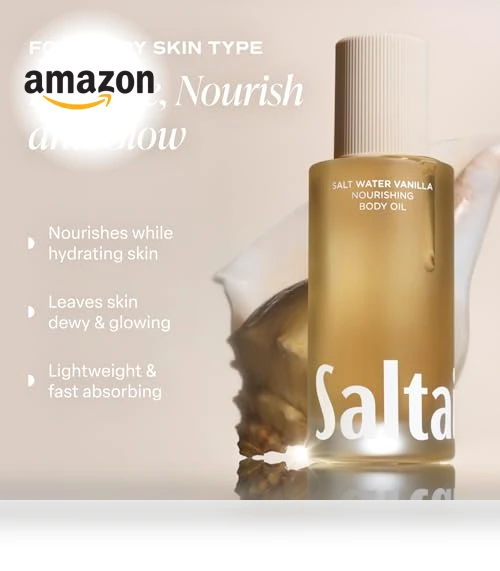 Luxurious Salt Water Vanilla Body Oil — Balms & Moisturizers, Saltair