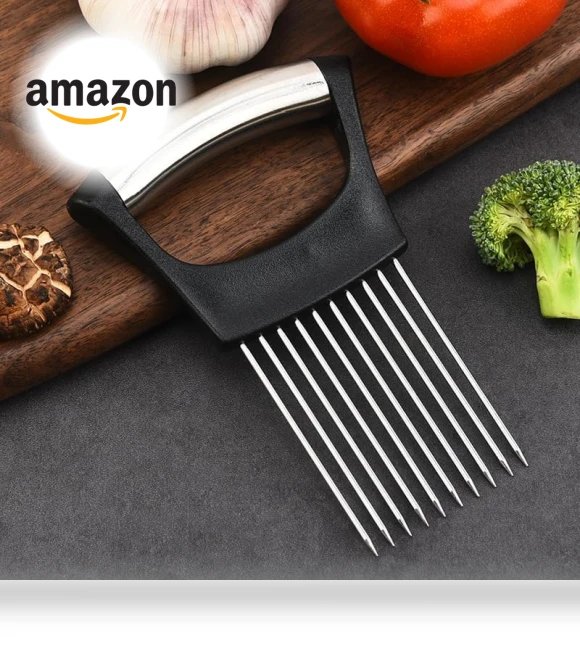 Onion Holder for Slicing — Vegetable, Kerrtoa