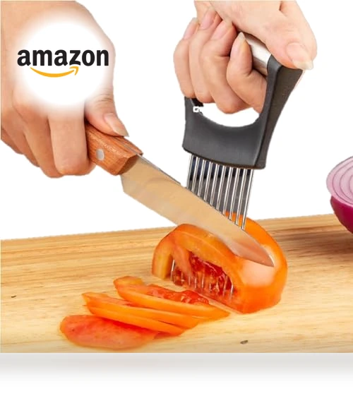 Onion Holder for Slicing — Vegetable, Kerrtoa