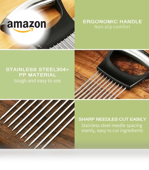 Onion Holder for Slicing — Vegetable, Kerrtoa