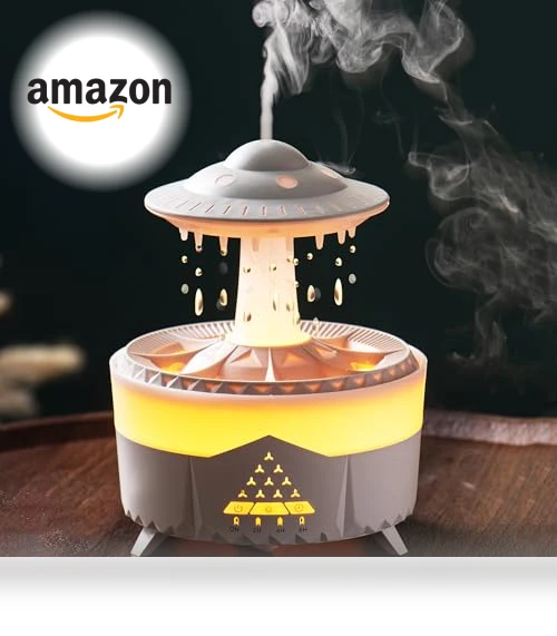 Raindrop Humidifier with Aromatherapy Diffuser — Air Moisturizers, fuliying