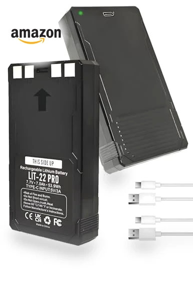 Rechargeable Lithium Battery Pack - 2 Pack — Batteries, ROYEUEU