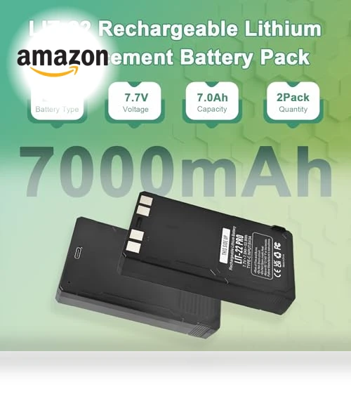 Rechargeable Lithium Battery Pack - 2 Pack — Batteries, ROYEUEU