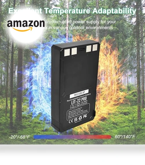 Rechargeable Lithium Battery Pack - 2 Pack — Batteries, ROYEUEU