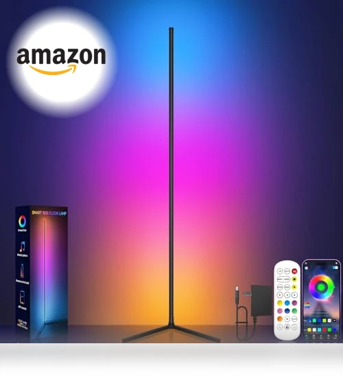 RGB LED Corner Floor Lamp with Music Sync — Lighting Accessories, Tyute