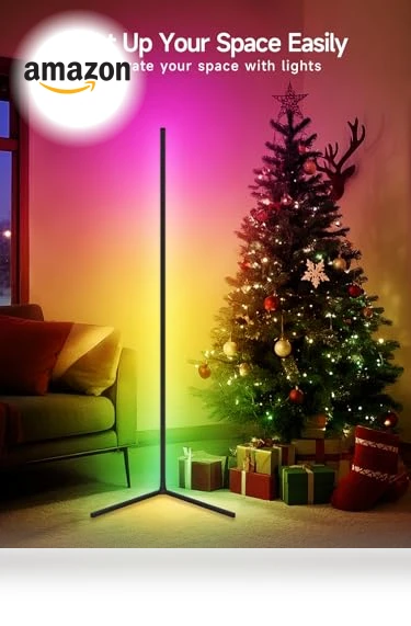 RGB LED Corner Floor Lamp with Music Sync — Lighting Accessories, Tyute