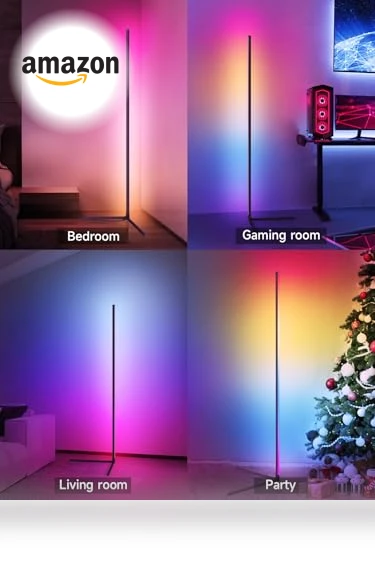 RGB LED Corner Floor Lamp with Music Sync — Lighting Accessories, Tyute