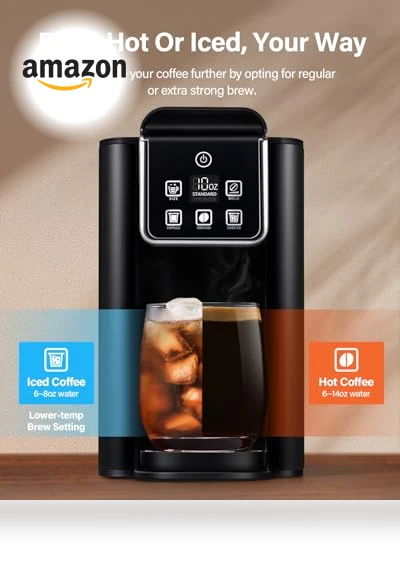 Single Serve Coffee Maker 2.0 — Chilled Brew Essentials, SHARDOR