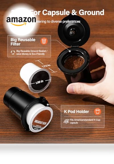 Single Serve Coffee Maker 2.0 — Chilled Brew Essentials, SHARDOR