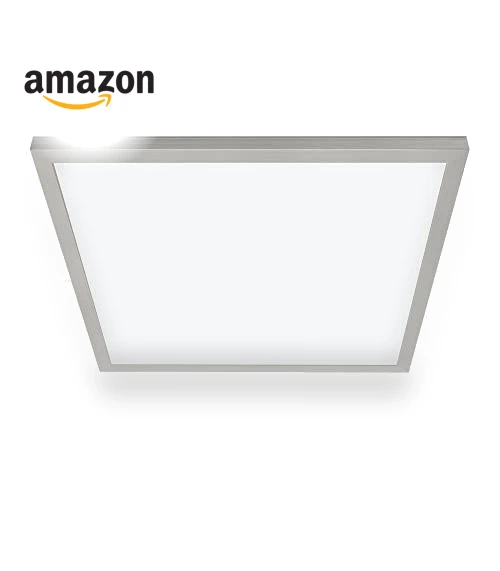 Smart Direct Wire LED Flat Panel Ceiling Light Fixture — Overhead Lighting, Good Earth Lighting