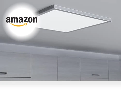 Smart Direct Wire LED Flat Panel Ceiling Light Fixture — Overhead Lighting, Good Earth Lighting
